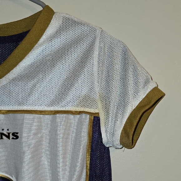 NFL Kids Purple and Gold Baltimore Ravens NFL Flag Football Jersey LOT L - Picture 10 of 13
